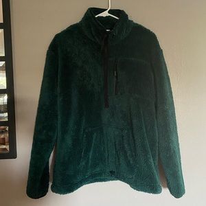 VS Pink Dark Green Sherpa Jacket - S, never worn